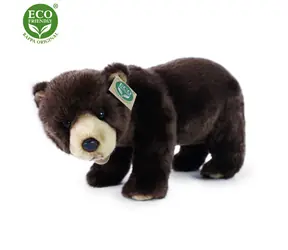 Rappa Plyšový medveď hnedý stojaci 40 cm / ECO-FRIENDLY / od 0 mesiacov
