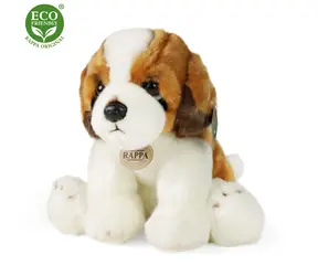 RAPPA Plyšový pes bernardín sediaci 26 cm / ECO-FRIENDLY / od 0 mesiacov