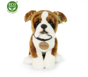 RAPPA Plyšový pes boxer 27 cm / ECO-FRIENDLY / od 0 mesiacov