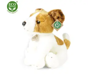 RAPPA Plyšový pes jack russell teriér sediaci 30 cm / ECO-FRIENDLY / od 0 mesiacov