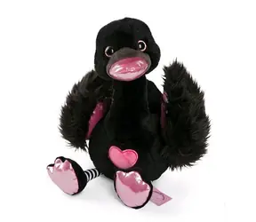 NICI plyš Love Čierna labuť 25cm / GREEN kolekcia / od 0 mesiacov