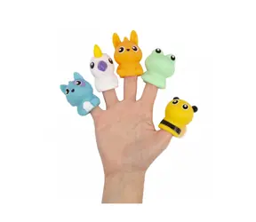 Playgro - Veselá knižka so zvieracími maňuškami / od 12 mesiacov