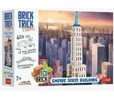 Trefl 3D Puzzle Brick Trick Travel - Empire State Building / 420 dielov / Odporúčaný vek: od 7 rokov