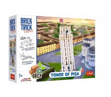 Trefl 3D Puzzle Brick Trick Travel - Veža Pisa / 260 dielov / Odporúčaný vek: od 7 rokov