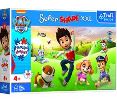 Trefl Junior - Puzzle - Puzzle Super Shape XXL Tlapková patrola: Usmievaví psíci / 60 dielikov / 60 x 40 cm / vek 4+