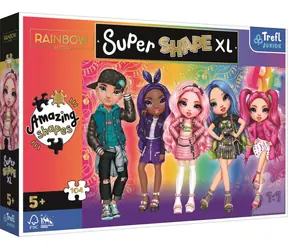 Trefl Junior - Puzzle - Puzzle Super Shape XL Rainbow High: Štýl / 104 dielikov / 60 x 40 cm / vek 5+