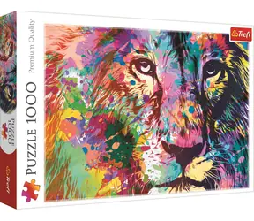 Trefl - Puzzle - Farebný lev / 1000 dielikov / 68.3 x 48 cm / vek 12+