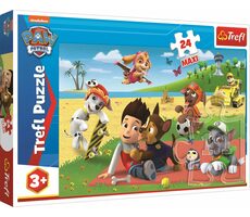 Trefl - Puzzle - Tlapková patrola: Zábava na pláži MAXI / 24 dielikov / 60 x 40 cm / vek 3+