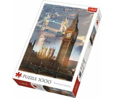 Trefl - Puzzle - Londýn za úsvitu / 1000 dielikov / 48 x 68.3 cm / vek 12+