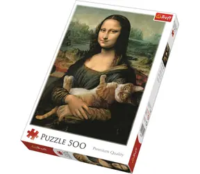Trefl - Puzzle - Mona Lisa s mačkou