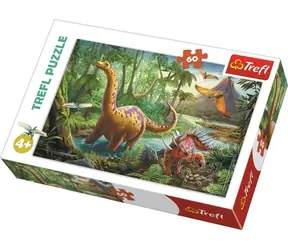 Trefl - Puzzle - Dinosaury / 60 dielikov / 33 x 22 cm / vek 4+