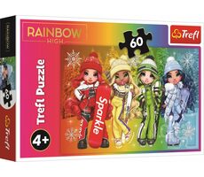 Trefl - Puzzle - Rainbow High: Veselé bábiky / 60 dielikov / 33 x 22 cm / vek 4+