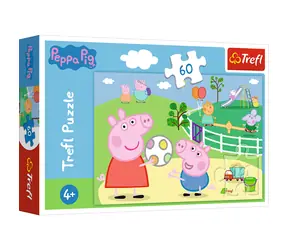 Trefl - Puzzle - Prasiatko Peppa / 60 dielikov / 33 x 22 cm / vek 4+