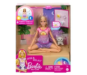 Mattel HHX64 Barbie Self-Care - Bábika a meditácia od rána do večera / od 3 rokov
