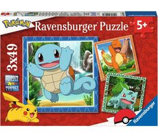 Ravensburger - Puzzle - Vypustite Pokémonov / 3x49 dielikov / od 5 rokov