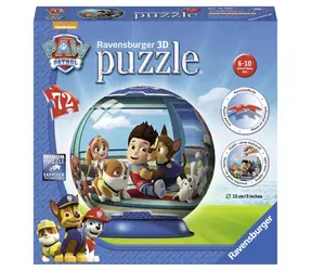 Ravensburger 3D Tlapková Patrola puzzleball / 72 dielikov / od 6 rokov