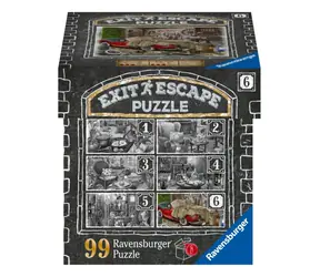 Ravensburger Exit Puzzle: Garáž / 99 dielikov / 26 x 18 cm / od 14 rokov