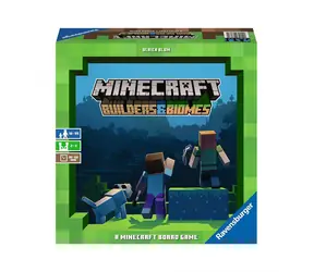 Ravensburger Minecraft: Builders & Biomes / Dĺžka hry 30 minút / počet hráčov 2-4 / od 10 rokov