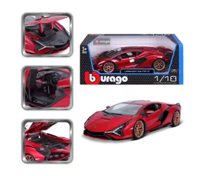 Bburago TOP Lamborghini Sián FKP 37 / mierka 1:18 / od 3 rokov / Červená