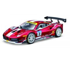 Bburago Ferrari Racing 488 Challenge 2017 / mierka 1:24 / od 3 rokov / Červená