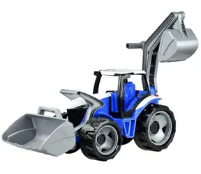 Lena Traktor s lyžicou a bagrom modro-šedá / od 3 rokov