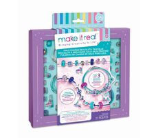 Make it Real Sada na výrobu náramkov - modrá / od 8 rokov
