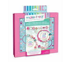 Make it Real Sada na výrobu náramkov - ružová / od 8 rokov