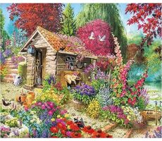 Norimpex Diamantová mozaika - Chata v záhrade