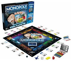 Hasbro Monopoly Super elektronické bankovníctvo CZ verzia / Dĺžka hry: 60+ minút / Počet hráčov: 2-4 / od 8 rokov