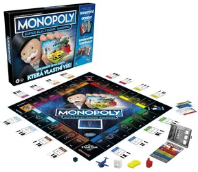 Hasbro Monopoly Super elektronické bankovníctvo CZ verzia / Dĺžka hry: 60+ minút / Počet hráčov: 2-4 / od 8 rokov