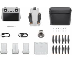 Rozbalené - DJI Mini 3 Fly More Combo (DJI RC) (GL) / kvadrokoptéra - dron / 4k kamera / ovládač s displejom / rozbalené