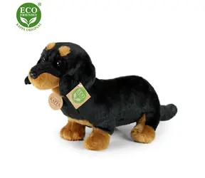 RAPPA Plyšový pes jazvečík sediaci 30 cm / ECO-FRIENDLY / od 0 mesiacov