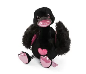 NICI plyš Love Čierna labuť 50cm / GREEN kolekcia / od 0 mesiacov