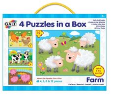 Galt 4 Puzzle v krabici - Farma / od 3 rokov