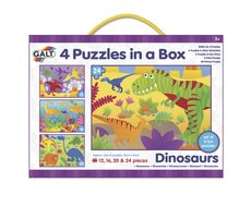Galt 4 Puzzle v krabici - Dinosaury / od 3 rokov
