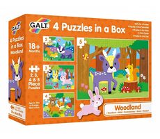 Galt 4 Puzzle v krabici - V lese / od 3 rokov