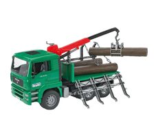 Bruder 2769 MAN TGA Timber kamión s nakladacím ramenom a 3 kmeňmi / 1:16 / od 4 rokov