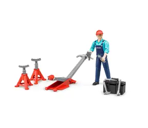 Bruder 62100 Figúrka muž mechanik s heverom a príslušenstvom / výška 107 mm / od 4 rokov