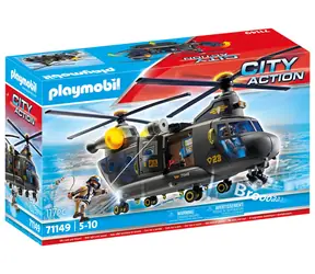 Playmobil® City Action 71149 Záchranárska helikoptéra špeciálnej jednotky / Počet dielikov: 117 / od 5 rokov