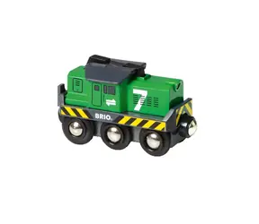 Brio Elektrická lokomotíva zelená / od 3 rokov