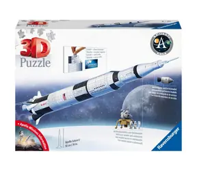 Ravensburger 3D Puzzle - Vesmírna raketa Saturn V / 432 dielikov / od 8 rokov