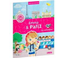 Presco Group Ella&amp;Max EMMA &amp; PARÍŽ - Mesto plné samolepiek / Jazyková verzia: CZ / od 3 rokov
