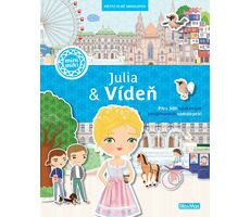 Presco Group Ella&amp;Max JULIA &amp; VIEDŇA - Mesto plné samolepiek / Jazyková verzia: CZ / od 3 rokov