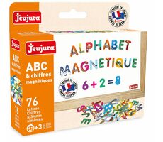 Jeujura Farebné magnetické písmenká 76 ks / od 3 rokov