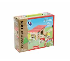 Jeujura Drevená stavebnica 100 dielov Country ranč / od 3 rokov