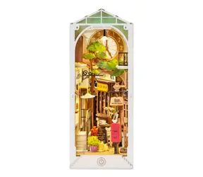 Robotime Zarážka na knihy miniatúra domčeka Slnečné mestečko