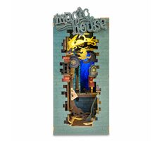 Robotime Zarážka na knihy miniatúra domčeka Kúzelnícka ulička / od 14 rokov