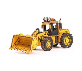 Robotime drevené 3D puzzle Nakladač / od 8 rokov / 211 dielikov / Obtiažnosť: stredná