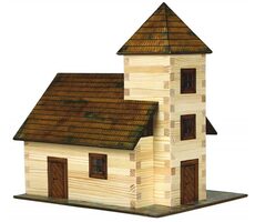 Walachia Drevená zlepovacia stavebnica Kostol / od 8 rokov / 213 dielov / Obtiažnosť: vysoká