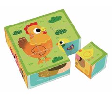 2Kids Toys Drevené kocky farma / od 1 roka